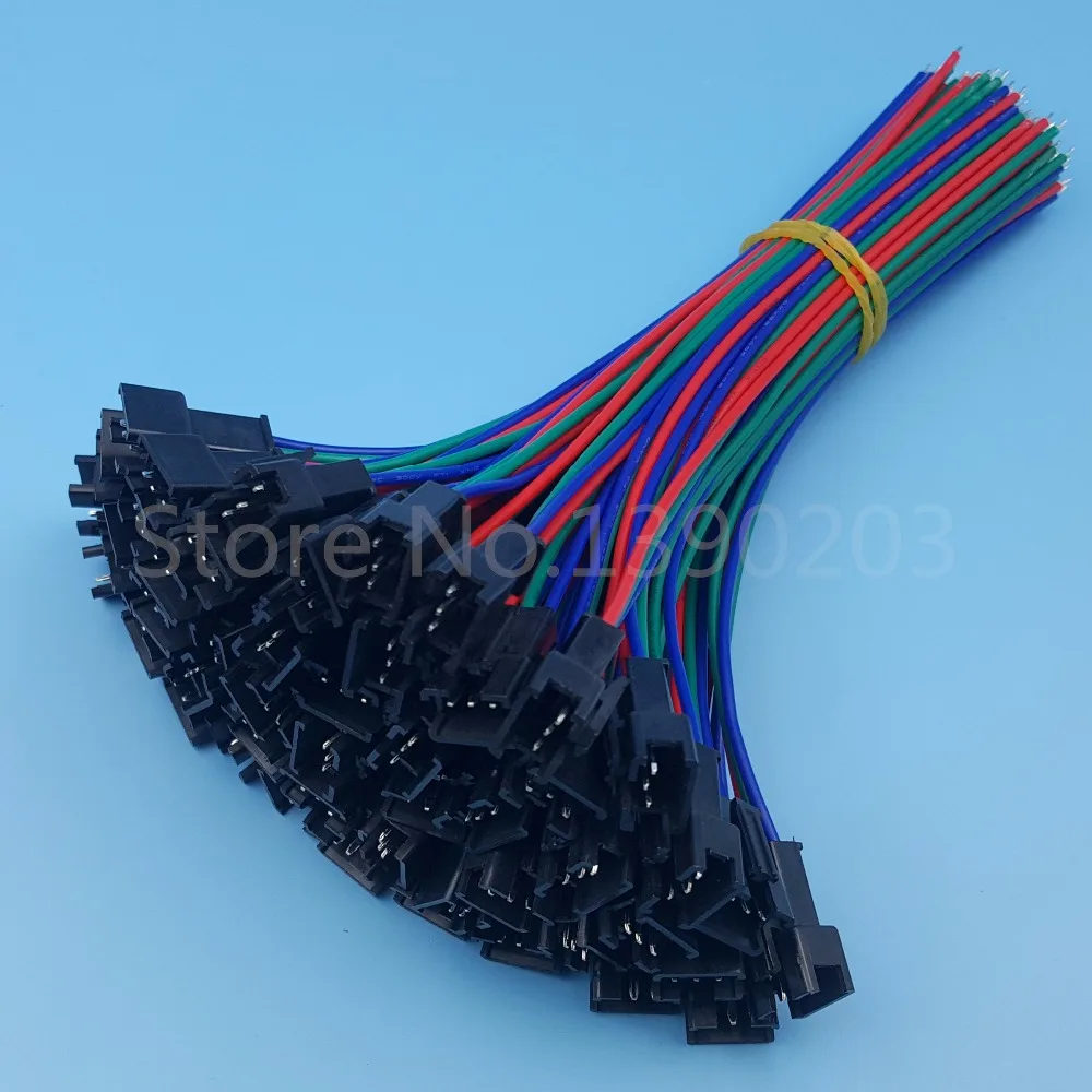 50 пар SM 3Pin шаг 2 54 мм мужской и женский 15 см 22AWG провод разъем для Светодиодный