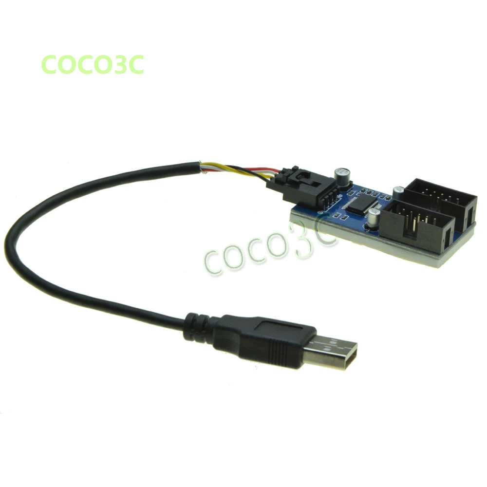 Удлинительный Кабель USB 2 0 Male 1 9Pin карта на 9 контактный usb концентратор разъем