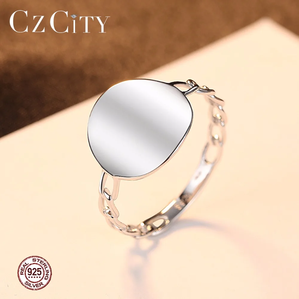 CZCITY, винтажное, элегантное, серебро 925 пробы, пасхальное яйцо, серебряные кольца на палец для женщин, для свадьбы, вечеринки, помолвки, ювелирное изделие, подарок