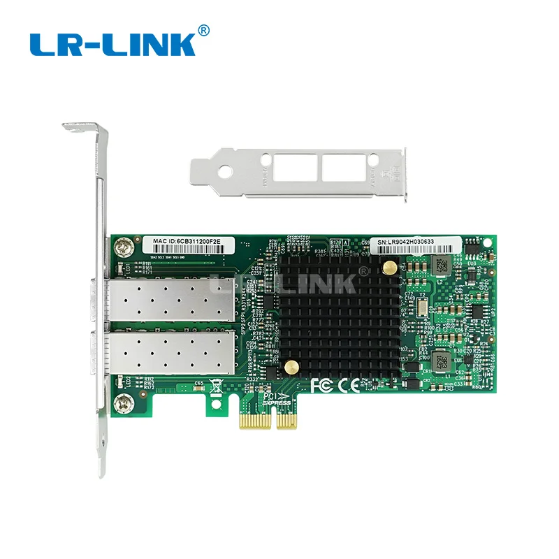 Компьютерный компьютер LR LINK 9042PF 2SFP PCI Express ethernet Сетевая карта с двумя портами 100 Мб