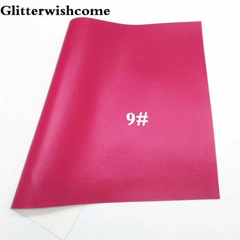Glitterwishcome 21X29 см A4 размер винил для бантов наппа кожа Fabirc искусственная кожа листы для бантов, GM197A - Цвет: 9