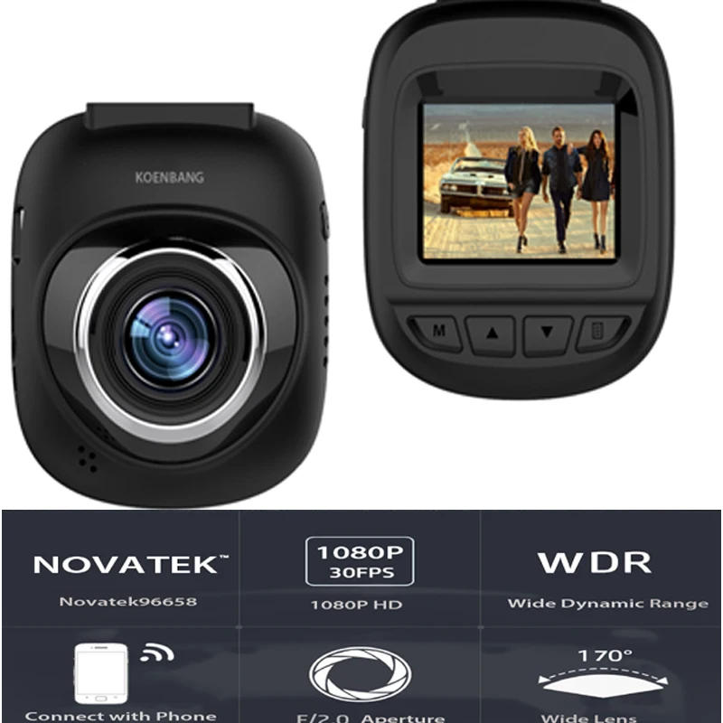 KOENBANG Wi Fi видеорегистратор регистратор тире камера Cam цифрового видео