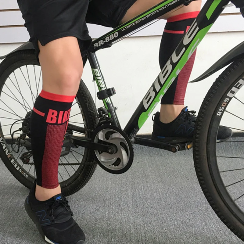 2 шт./партия компрессионные гетры для бега футбола щитки велоспорта наколенники