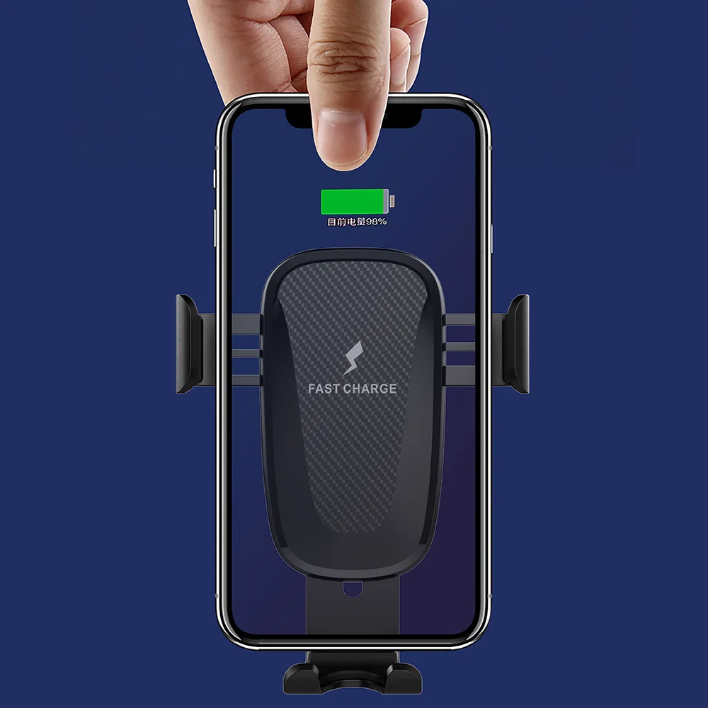 FDGAO Gravity Индукционная Автомобильная Беспроводная зарядка для iPhone XS Max X XR 8 Быстрая зарядка держатель телефона на вентиляции для samsung Note 9 S9