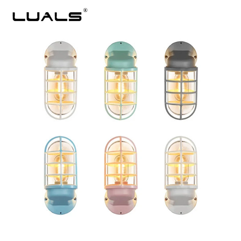 

Nordic Modern Wall Lights Art Multicolor Wall Lamp American Industrial Wall Sconce Fashion Deco Edison Lamps Indoor LED Lighting