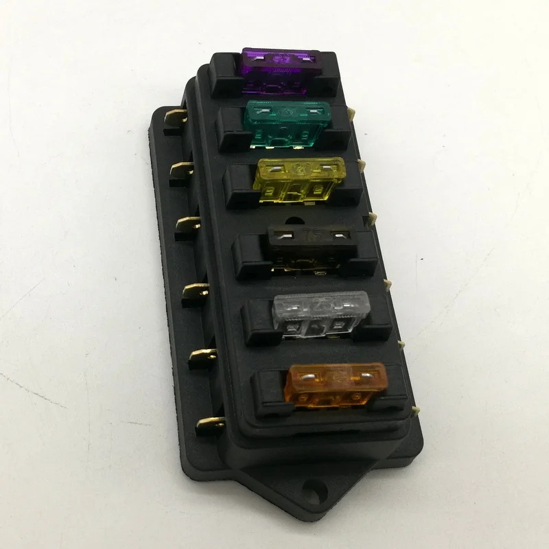 Универсальный блок предохранителей 12 В с 6 режимами держатель предохранителя