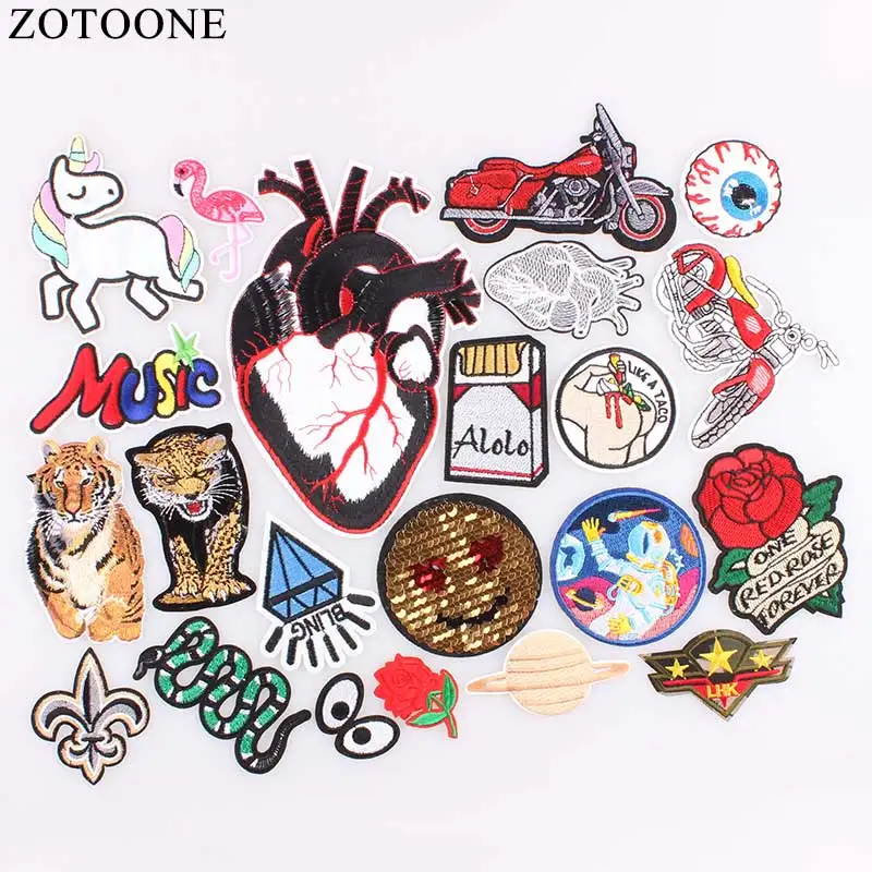 ZOTOONE 1 шт. значки Unicon глаз Утюг патчи для одежды Бесплатная доставка Прошитые