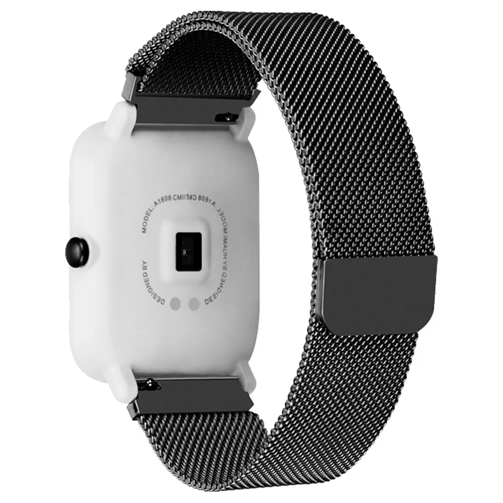 Браслет из нержавеющей стали часы ремешок для Xiaomi Amazfit Bip Молодежные часы дропшиппинг#5,6