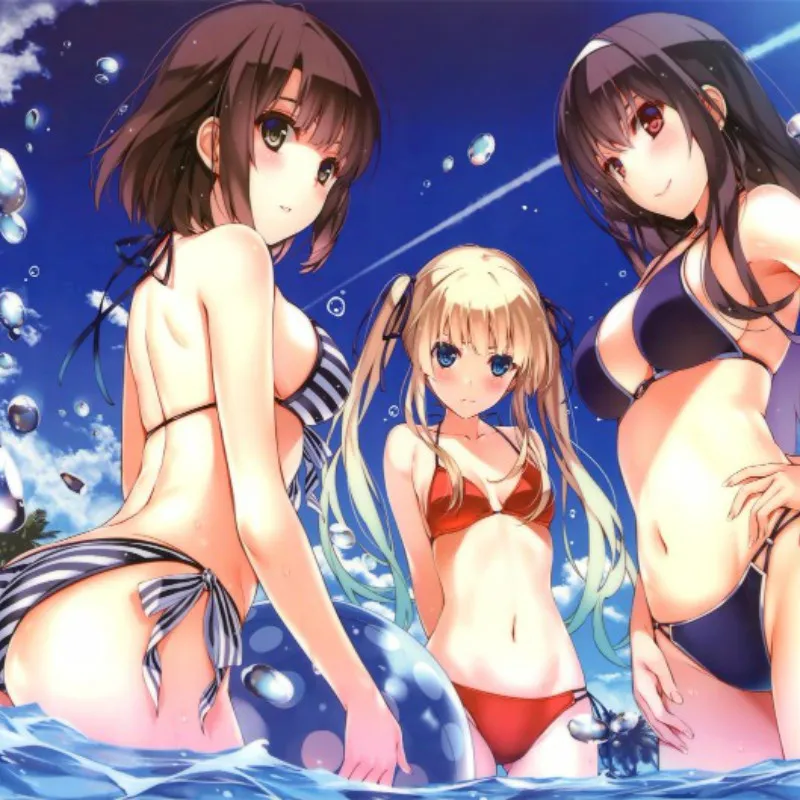 Костюм для косплея Cos Saenai Heroine no Sodatekata Katou Megumi танкини бикини купальник в