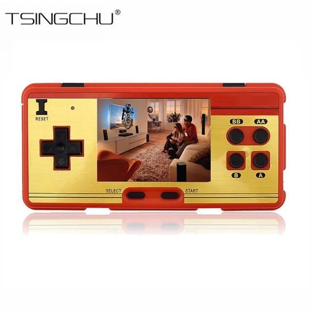 TSINGO встроенный 638 классические игры 8 бит Ретро ТВ Видео игровая консоль Поддержка AV выход портативный мини портативные игровые плееры подарок