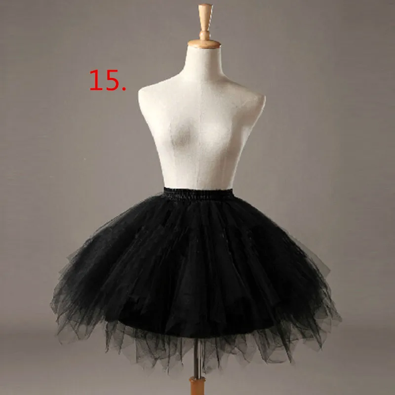 Женская короткая юбка дешевая Нижняя многоцветный тюль кринолин рокабилли