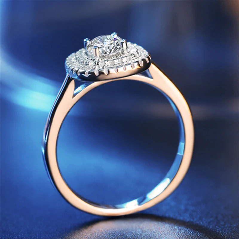 Новинка 2020 большие кольца из циркония для женщин стерлингового серебра| |