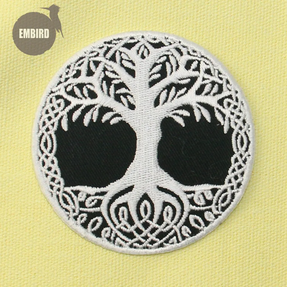 Нашивки Embird вышитая нашивка для рюкзаков yggdracil the Tree of Life in Norse ceo friendly 3D шитья