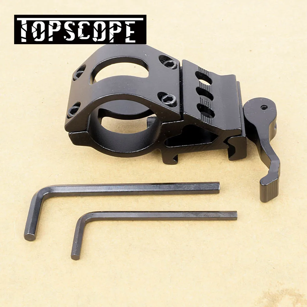 45 градусов Смещение кольцо держатель для фонарика подходит 20 мм/Вивера 25 4 мм 30