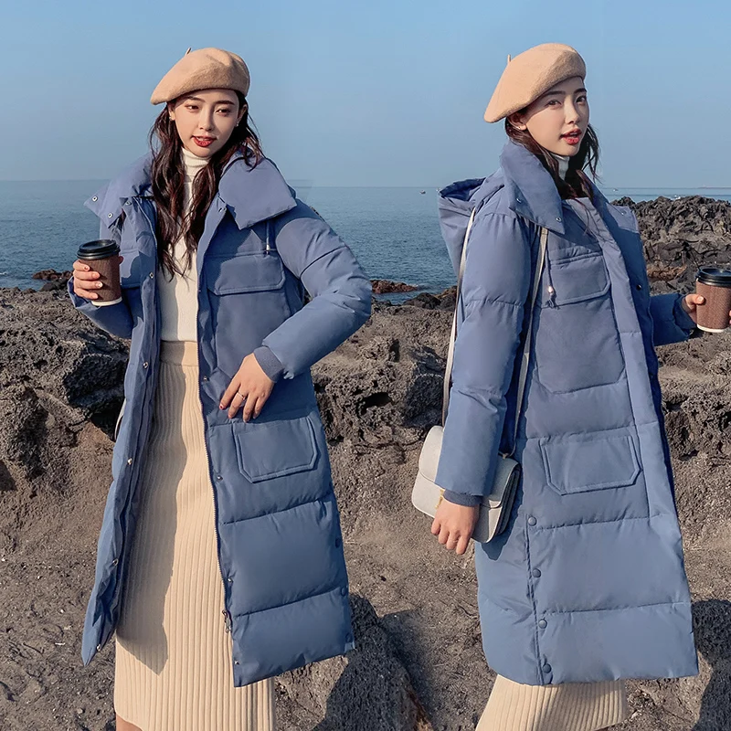 S-3XL autumn winter Women Plus size Fashion cotton Down jacket hoodie long Parkas warm Jackets Female coat clothes | Женская одежда