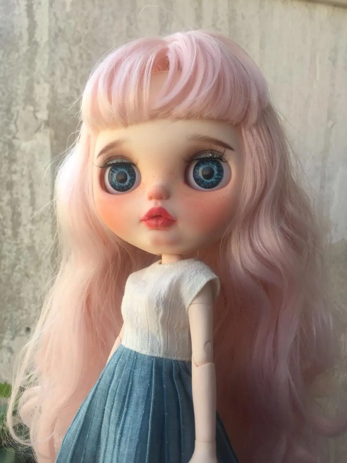 Кукла Blythe Черные Кудрявые волосы кукла на заказ для подарка только без одежды. |