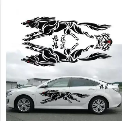 Обновленная наклейка для автомобиля с волком тотем полностью покрывает