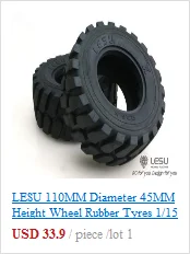 LESU металлический задний крюк B для 1/14 RC модель трактора Sca грузовик Tmy R620 R470 TH02346