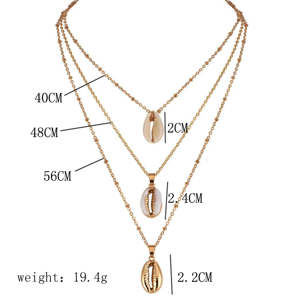 Ожерелье женское многослойное из металлического сплава в стиле бохо | Украшения