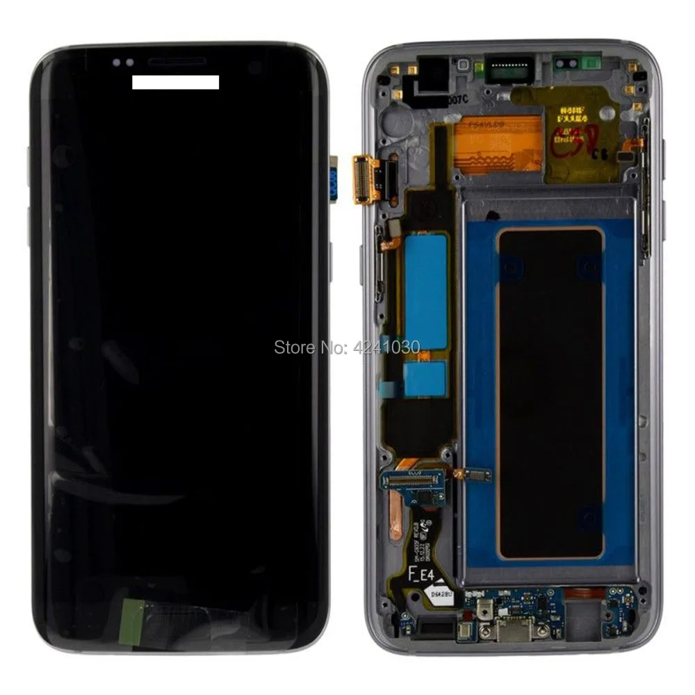 ЖК дисплей + дигитайзер сенсорного экрана рамка в сборе для Samsung Galaxy S7 edge