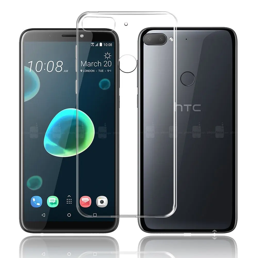 TELEYAGO For HTC Desire 12/ 12 Plus Case Slim Clear Transparent Nature Soft TPU Silicon Cover Cell Mobile Phone Protective Shell |