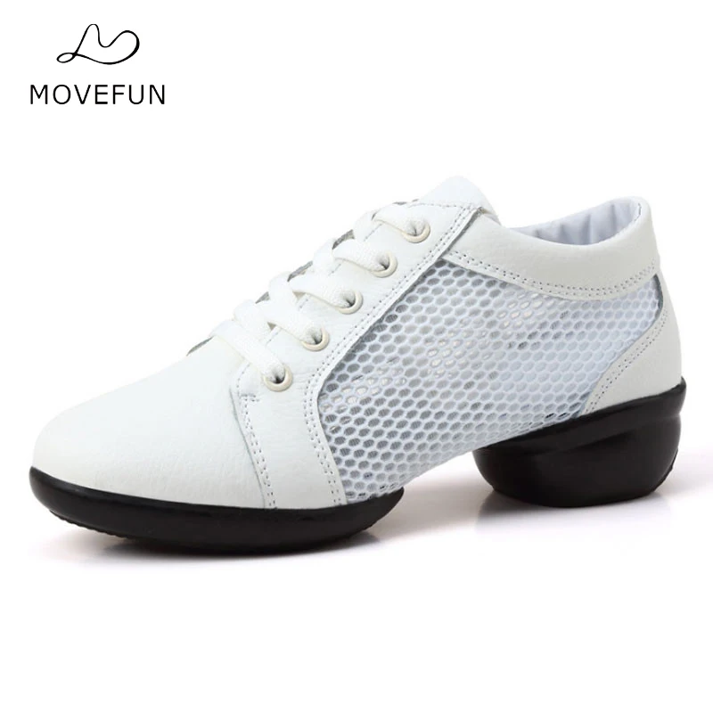 MoveFun/2017 дышащие Танцевальные Кроссовки обувь для джаза женская танцевальная с