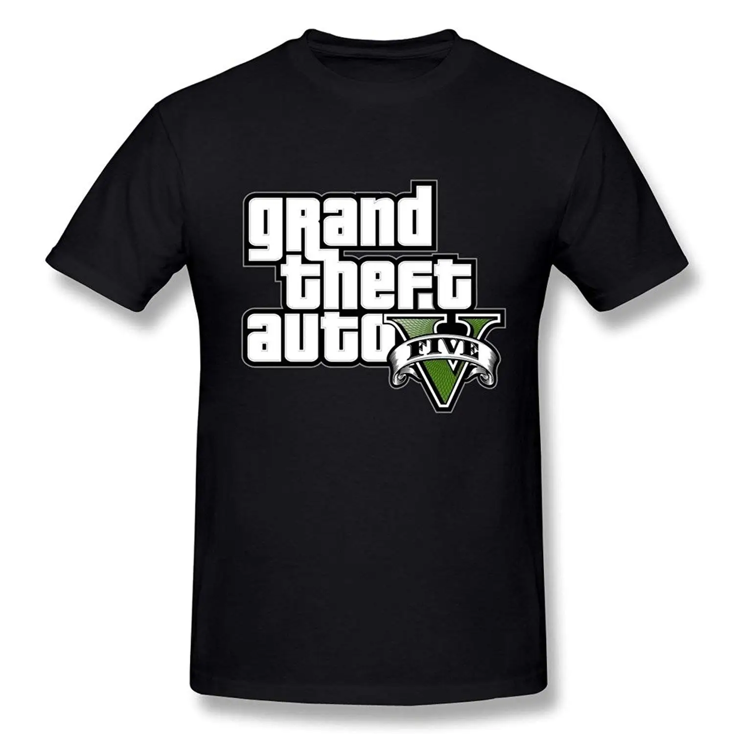 Мужская футболка с коротким рукавом и логотипом GTA V Grand Theft Auto Five летняя хлопковая