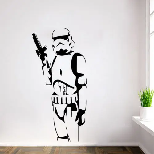 Stormtrooper Wall Art Sticker Film Star Wars Decal Storm Trooper Vinyl Mural DIY | Дом и сад