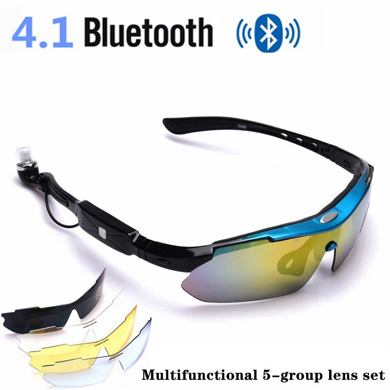 Стерео Bluetooth Смарт очки спортивные наушники для улицы поляризованные