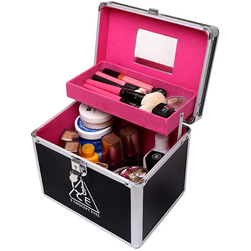 Профессиональная косметичка для женщин высокого качества металлическая Женская