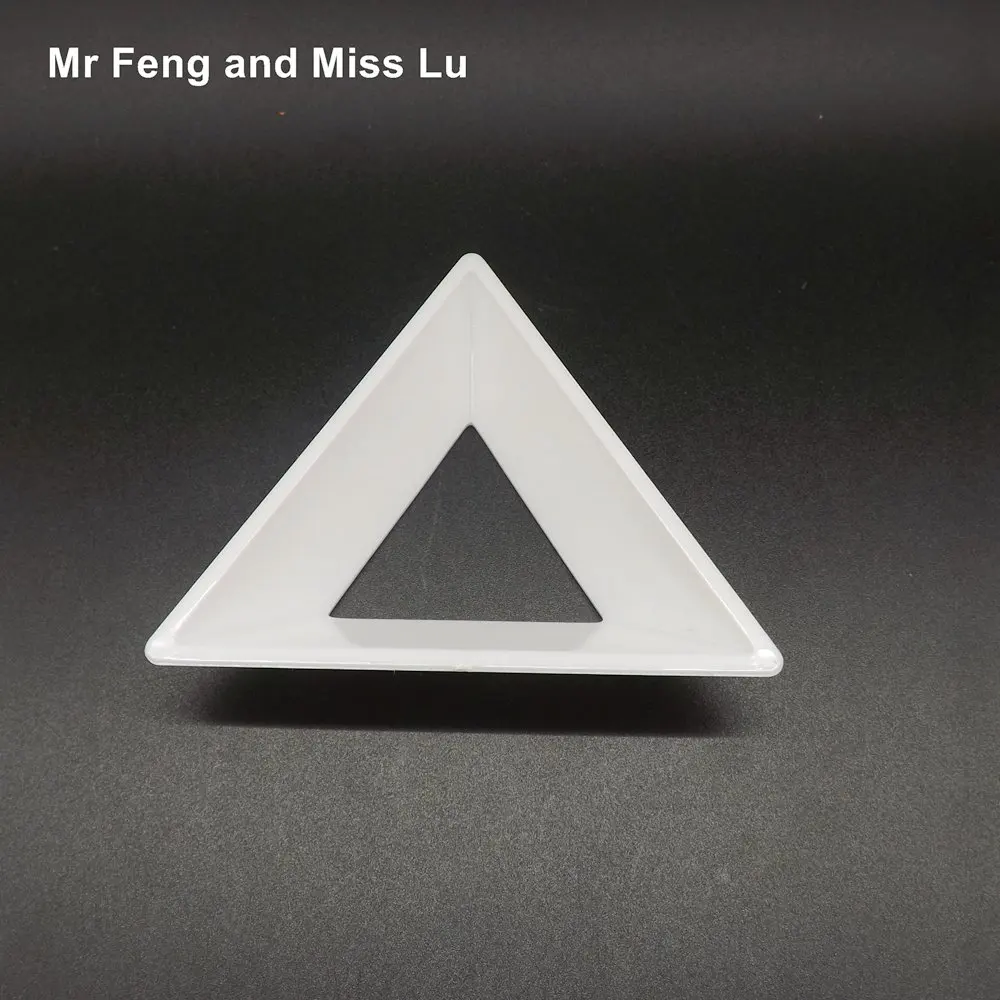 Простой белый пластиковый треугольник магический куб держатель основа