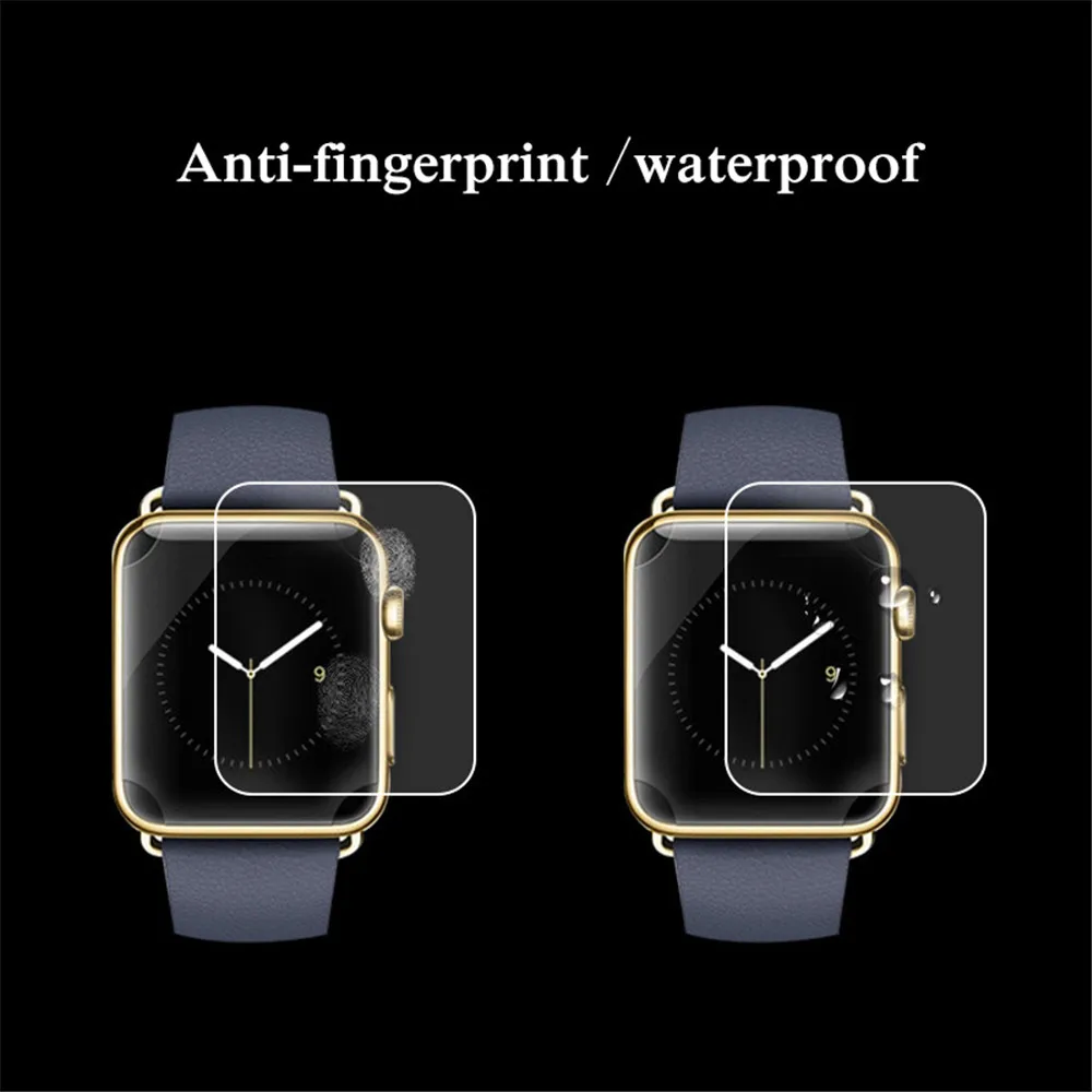 Защитная пленка TPU водная пропитанная гелем пленка прозрачная для Apple Watch Series 1 2 3 4 5 38/42 мм высококачественный 3D гидрогелевый экран