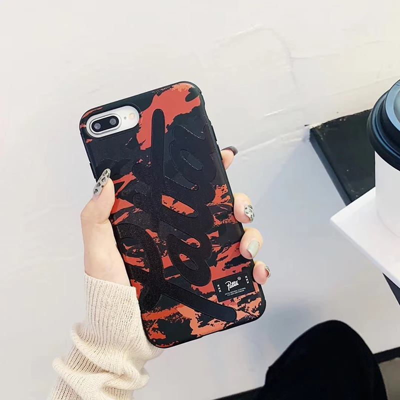 Горячая голландская уличная мода бренд patta чехол для iphone X XR XS MAX 7 8 6 6S plus модный