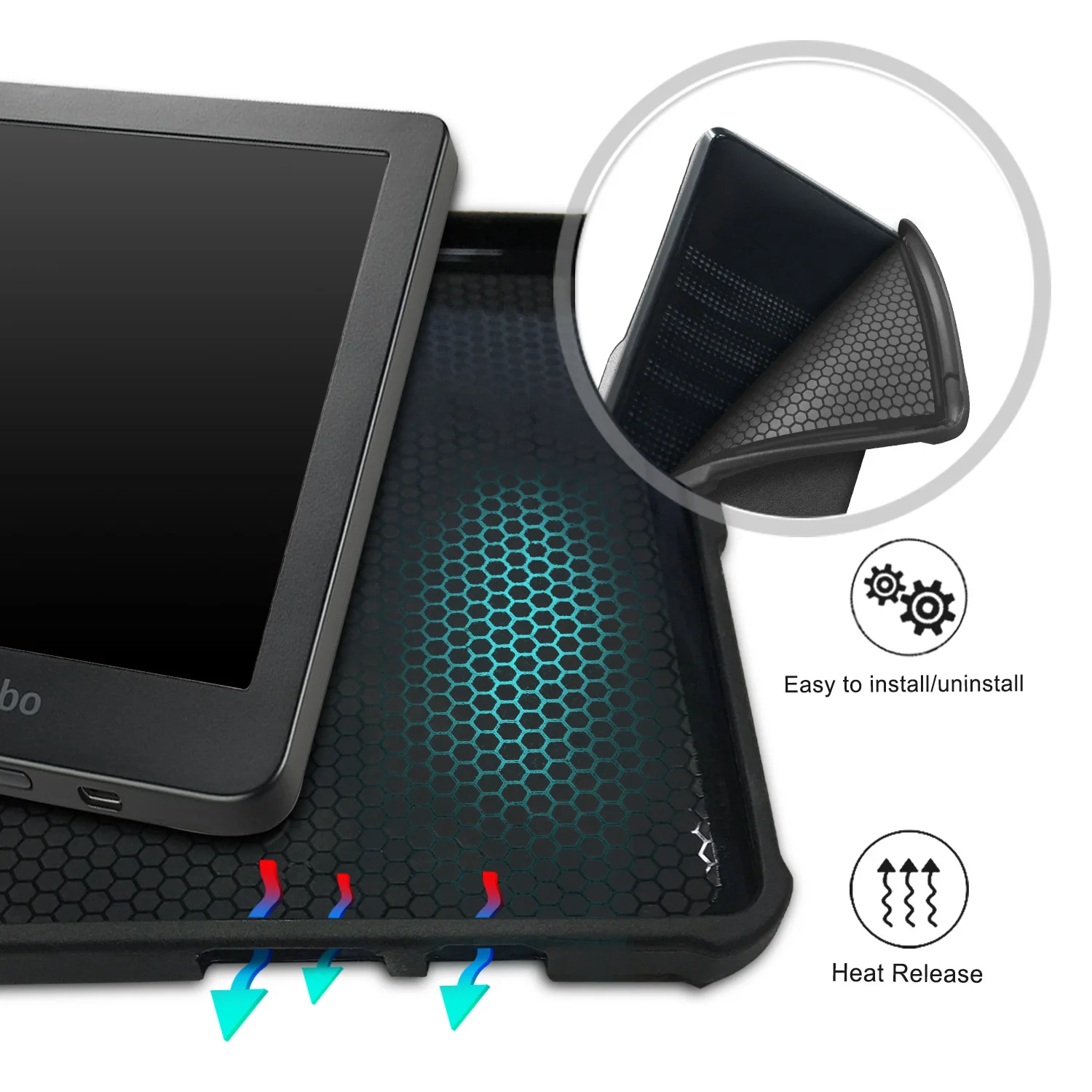 Складной чехол книжка из искусственной кожи защитный для Kobo Clear HD 6 дюймов