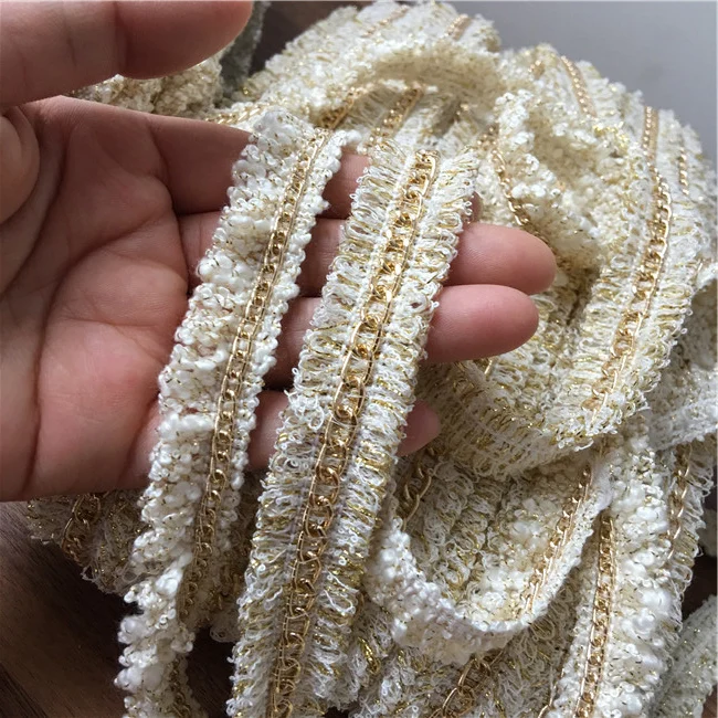 Diy изысканный супер качество золотой проволоки аксессуары цепи кружевные для