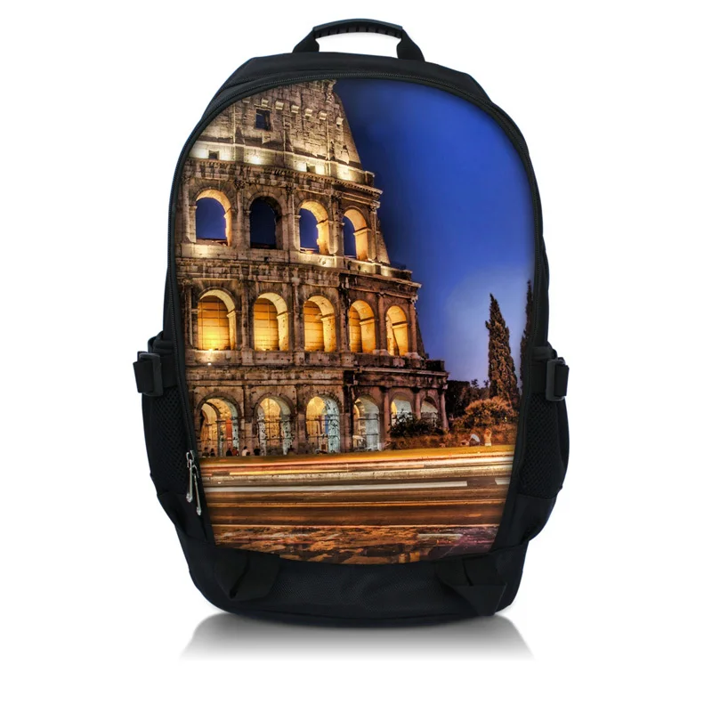 Древний выпуклой принт 15 6-дюймовый нетбук/ноутбук рюкзак сумка школьная