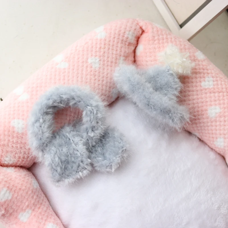 Продается по комплекту! Ручной вязки Kawaii домашних животных магазин Теплый Прекрасный Шапки для собак кепки шарф для маленьких кошек Мальтийский