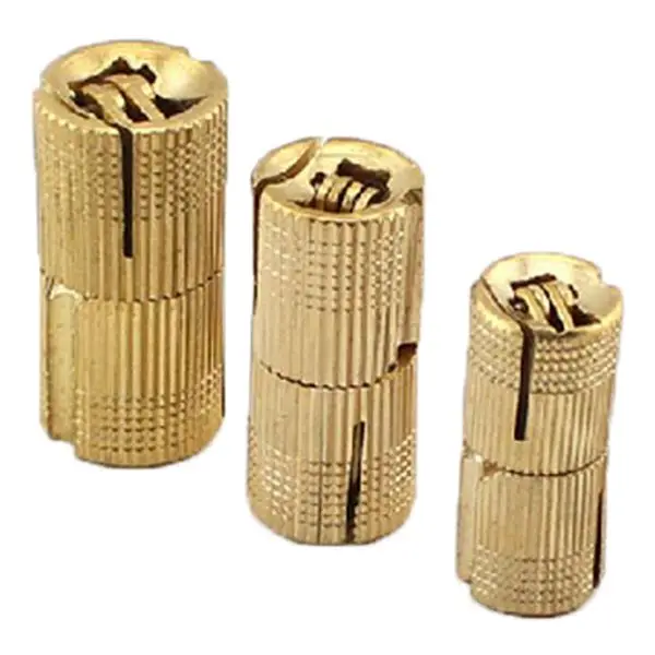 4 PCS 10 mm Copper Barrel Hinges Cylindrical Hidden Cabinet Concealed Invisible Brass Door For Furniture Hardware | Обустройство дома