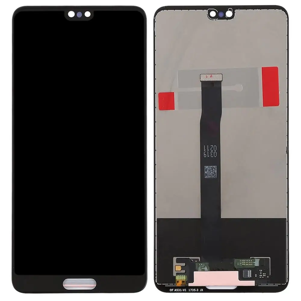 Huawei P20 ЖК дисплей сенсорный экран дигитайзер сборка EML L29 L22 L09 AL00 для с рамкой