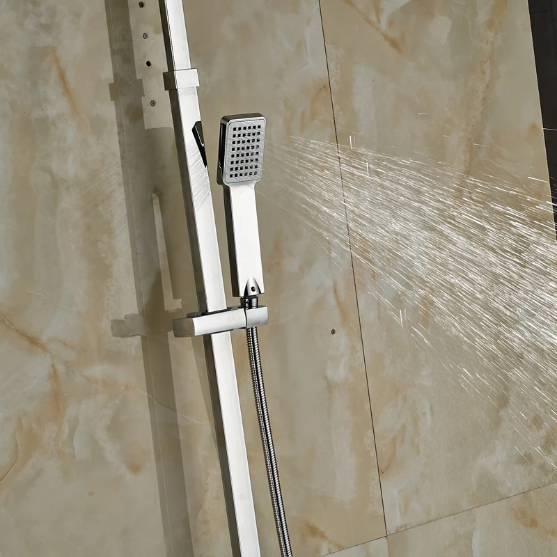 2016 Новая Ванная комната термостатический душ Набор кран с двойной ручкой 8 &quotдуш