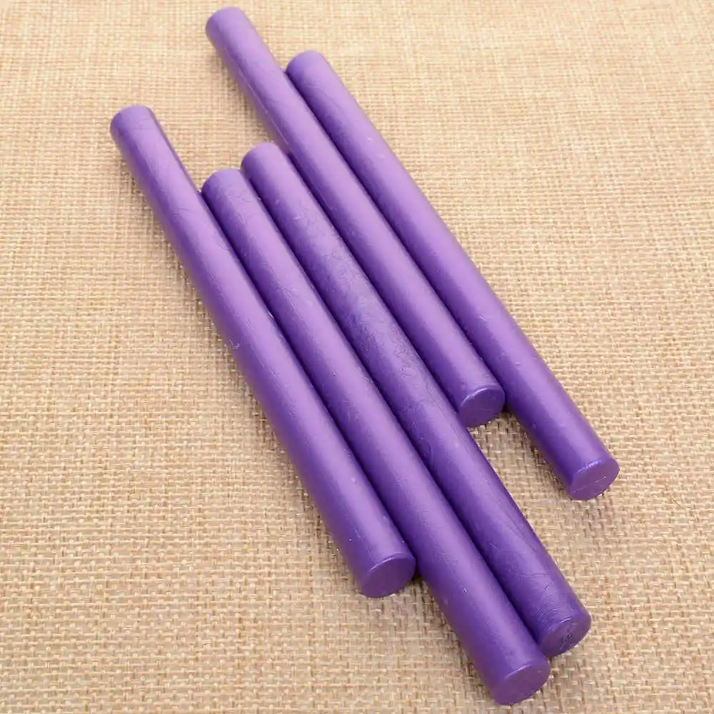 purple 10 цветов печать, штемпели, термоклеевые восковые палочки для запечатывания, винтажные открытки на свадьбу, яркие цвета, поделки своими руками, горячая распродажа - Цвет: purple