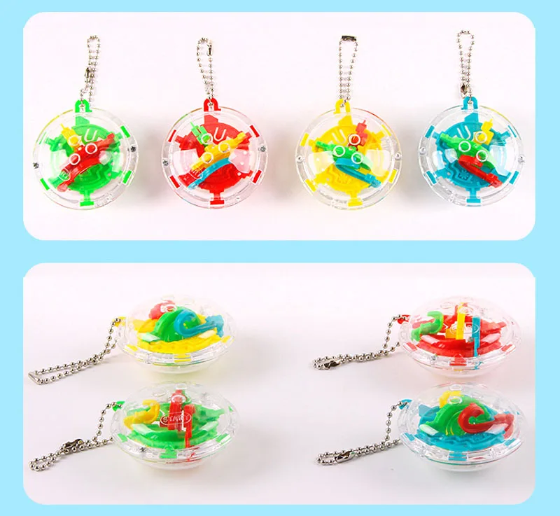 Миниатюрный портативный куб головоломка Kitoz 30 шагов 3D трек игрушка для