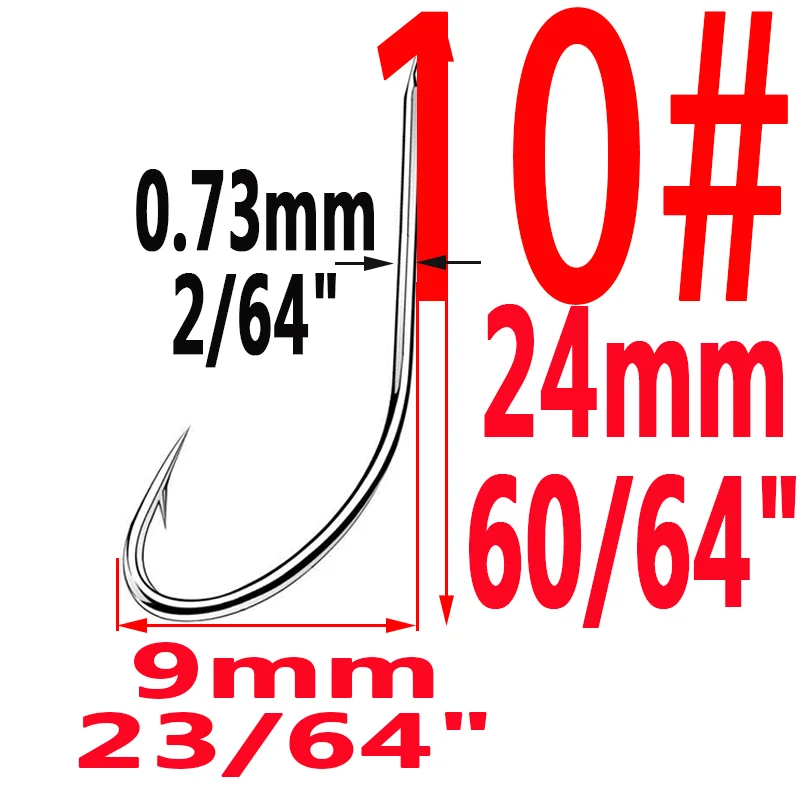 Size10 100pcs 100 шт./лот Iseama круглый крючок для ловли карпа размер 1# To14# кольцо глаз Япония рыболовный крючок крючки один крючок инструмент Pech - Цвет: Size10 100pcs