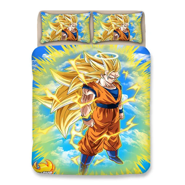 Японское аниме Dragon Ball Z Супер Saiyan Сон Гоку простыня пледы одеяло постельное белье подарки плоский лист пододеяльник наборы - Цвет: style10