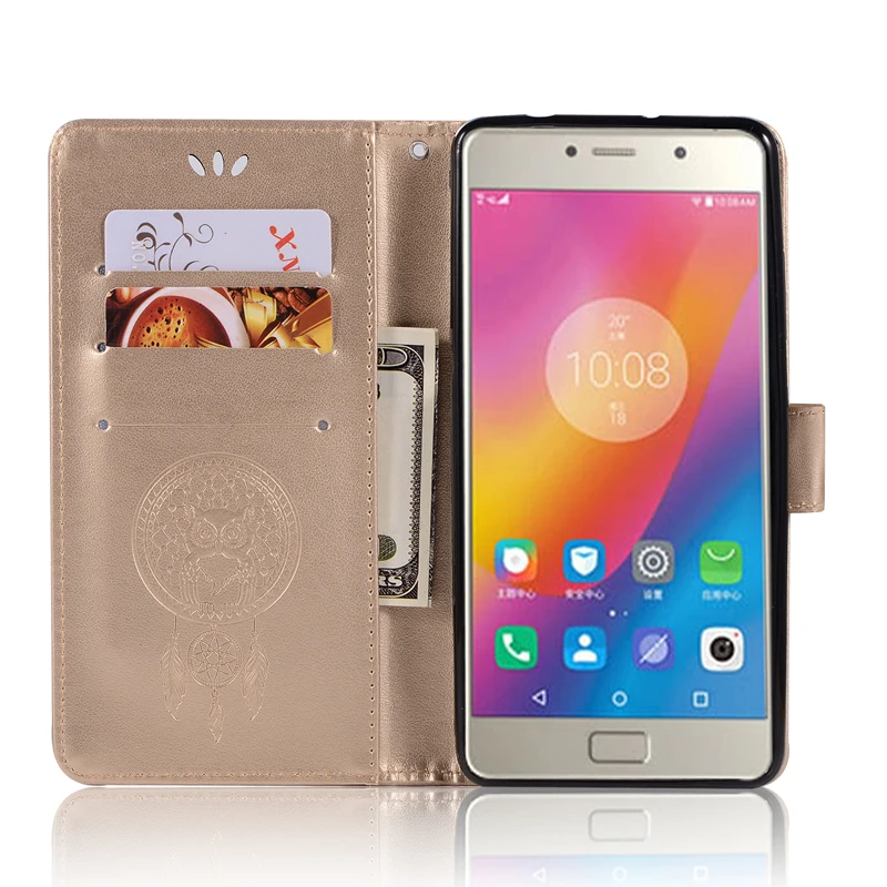 Кожаный чехол кошелек для Lenovo Vibe P2 P 2 бампер P2c72 P2a42 с отделением карт подходит