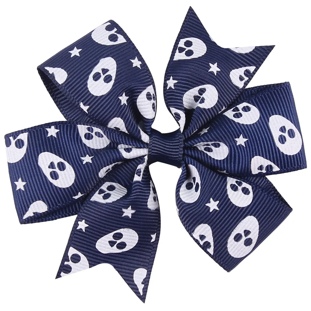3.5 Inch Baby Girls Hair Bow Grosgrain Ribbons Lined Clip Boutique | Детская одежда и обувь