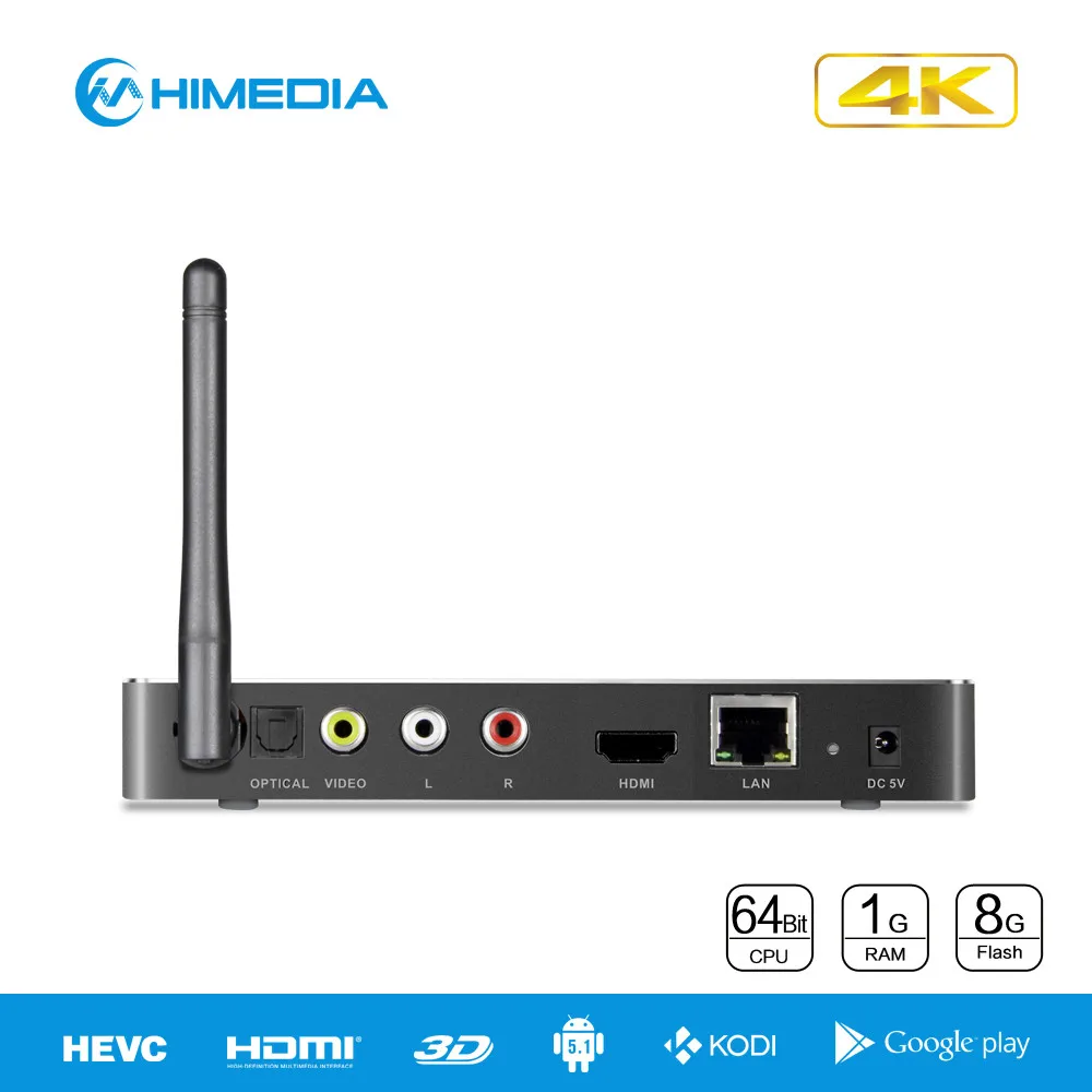 H8 lite HIMEIA ГОРЯЧИЙ 4Kp60 H265 10bit HEVC RK3368 8 ядра Android TV Box smart IPTV set top BOX 1 Г ROM коди 2.4 WI FI BT4|wifi tv