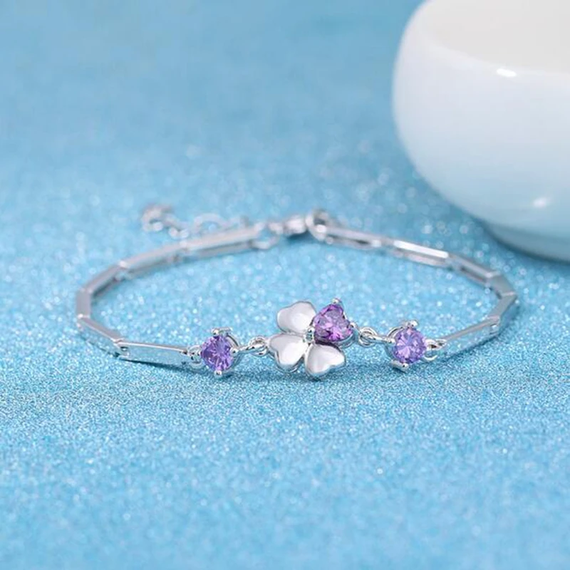 Женский браслет из серебра 925 пробы с фианитами|Гибкие и жесткие браслеты| |