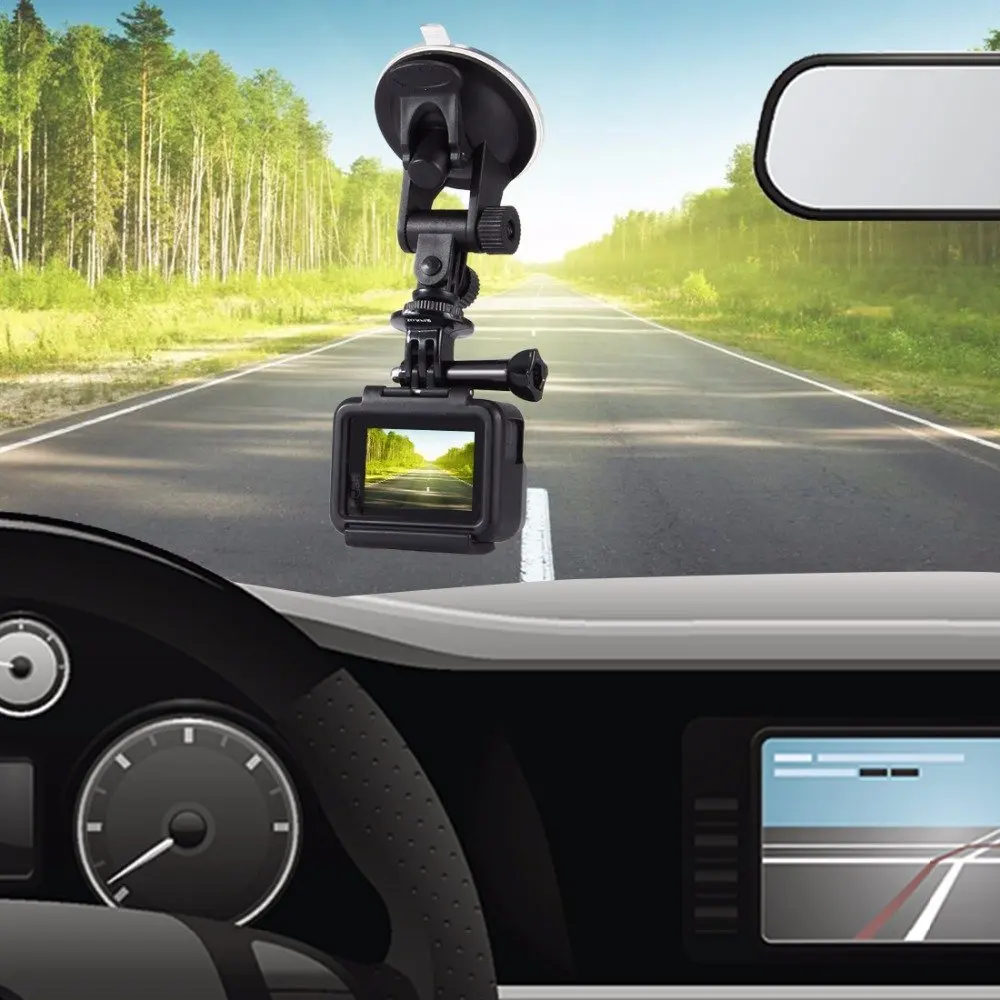 Автомобильный держатель на присоске для LG 360 CAM Samsung Gear II 2 2017 ThiEYE E7 i60e i60 T5 T5e V5 V5s AKASO