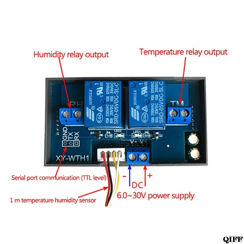 XY-WTH1 Digital Humidity &amp Temperature Controller Thermostat Hygrometer Regulator Mar28 | Thermometer